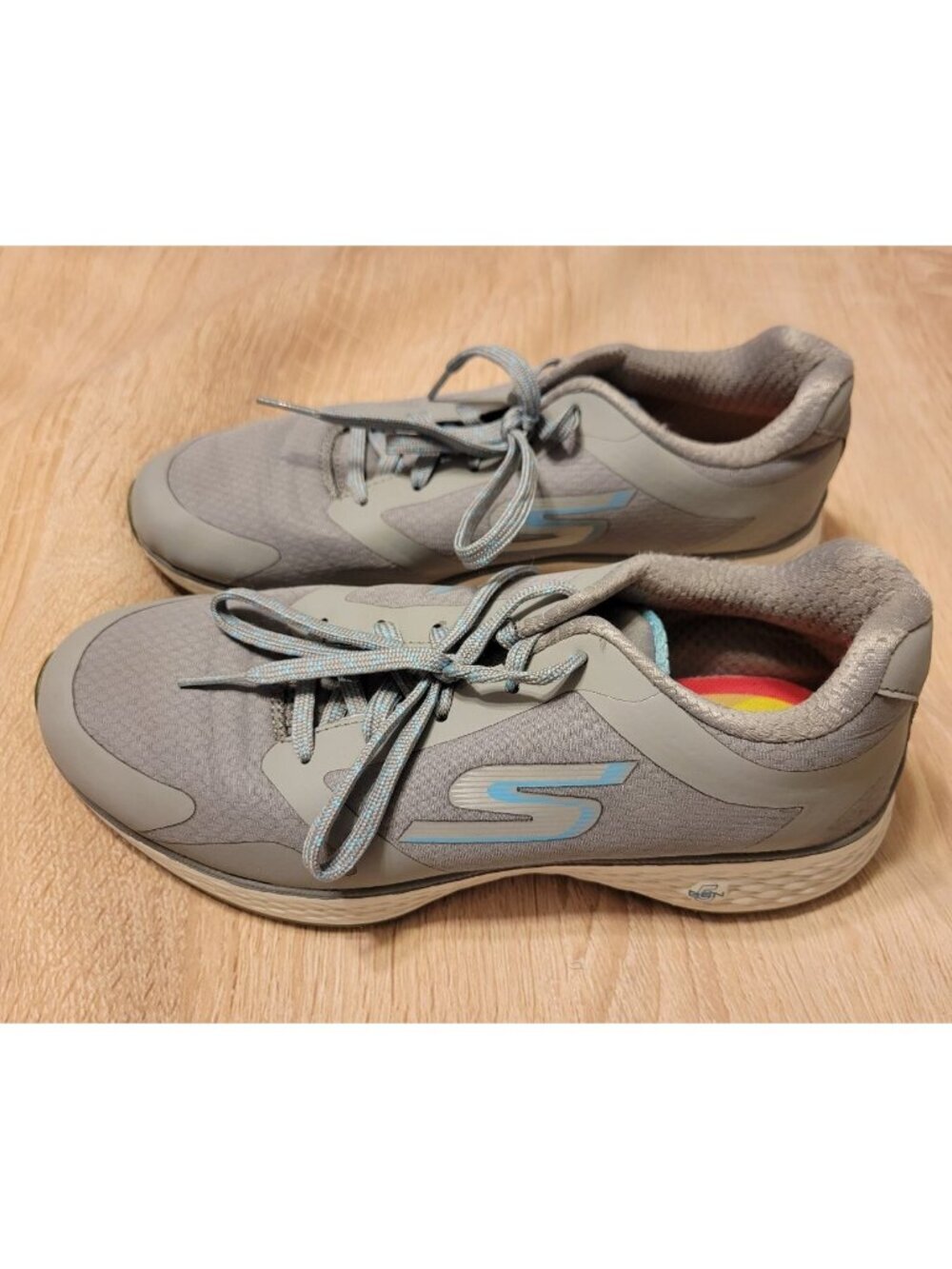 Skechers Go Golf Goga Max Shoes Size 7 Womens Gray Blue